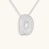 Gold & Silver Plated Initial Necklace A–Z with Crystals