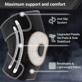 Adjustable Knee Brace with Patella Gel Pad & Side Stabilizers