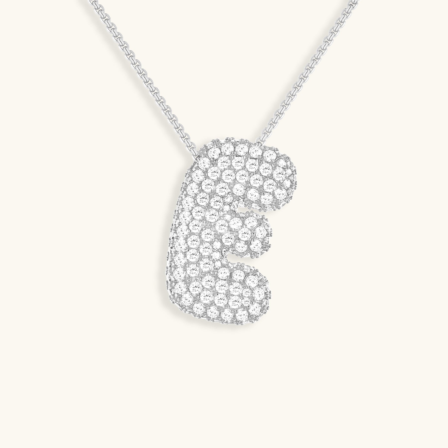 Gold & Silver Plated Initial Necklace A–Z with Crystals