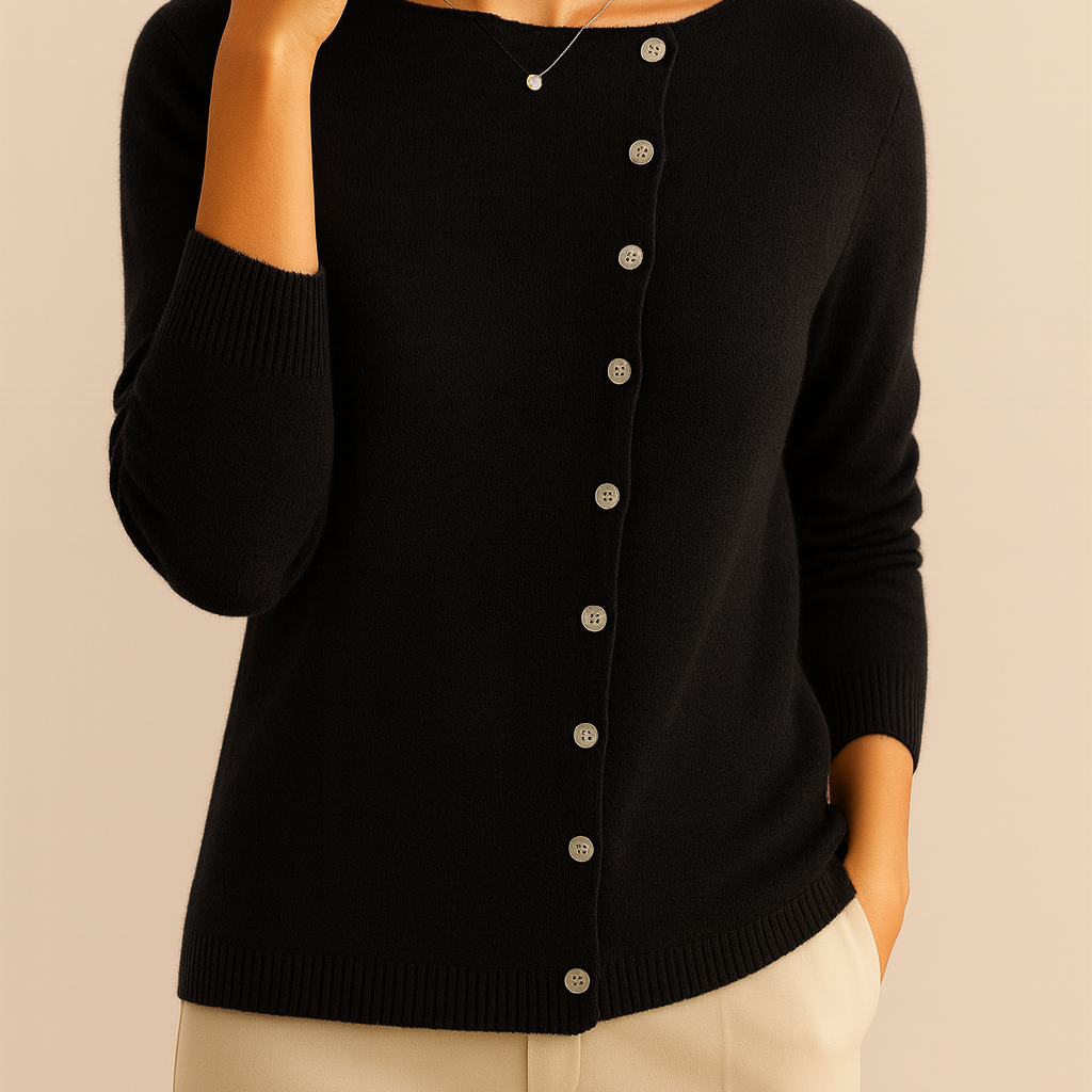 Elena Women’s Cardigan – Classic Button-Down Knit Sweater
