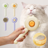 Pet Grooming Comb with Self-Cleaning Button – Knot and Tangle Remover