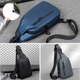 Waterproof Crossbody Shoulder Bag with USB Charging Port