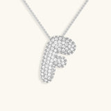 Gold & Silver Plated Initial Necklace A–Z with Crystals