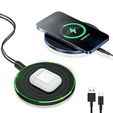 30W Fast Wireless Charging Pad with USB-C Cable – Qi Compatible