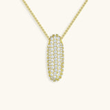 Gold & Silver Plated Initial Necklace A–Z with Crystals