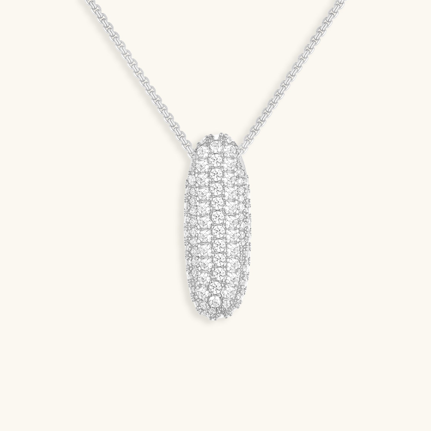 Gold & Silver Plated Initial Necklace A–Z with Crystals