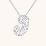 Gold & Silver Plated Initial Necklace A–Z with Crystals