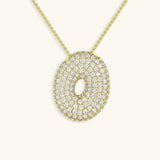 Gold & Silver Plated Initial Necklace A–Z with Crystals