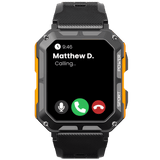 Rugged Smartwatch with Bluetooth Calls, Fitness Tracking and IP69K