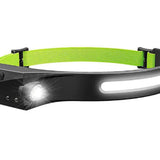 LED Rechargeable Headlamp with 230° Wide Beam & Motion Sensor