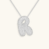 Gold & Silver Plated Initial Necklace A–Z with Crystals