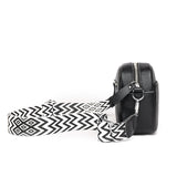 Black Crossbody Bag with Adjustable Strap – Stylish Shoulder Handbag