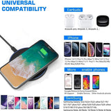 30W Fast Wireless Charging Pad with USB-C Cable – Qi Compatible