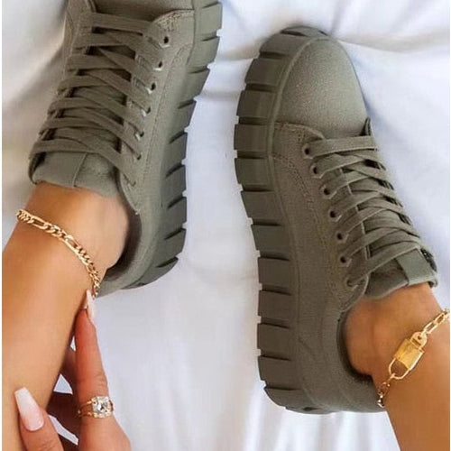 Freya Women’s Sneakers – Chunky Sole Casual Trainers