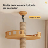 Tall Cat Tree with Scratching Post and Multi-Level Platforms