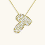 Gold & Silver Plated Initial Necklace A–Z with Crystals