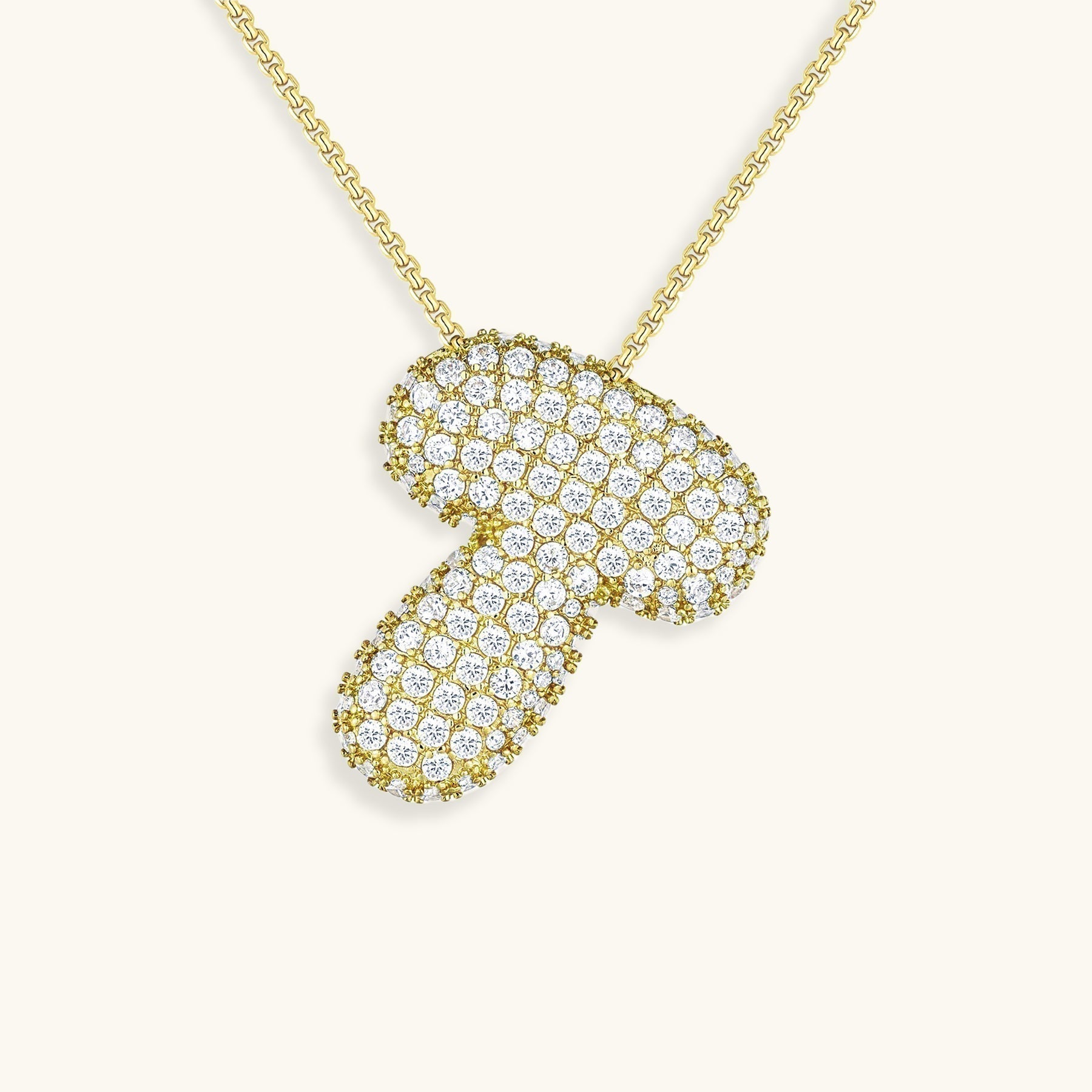 Gold & Silver Plated Initial Necklace A–Z with Crystals