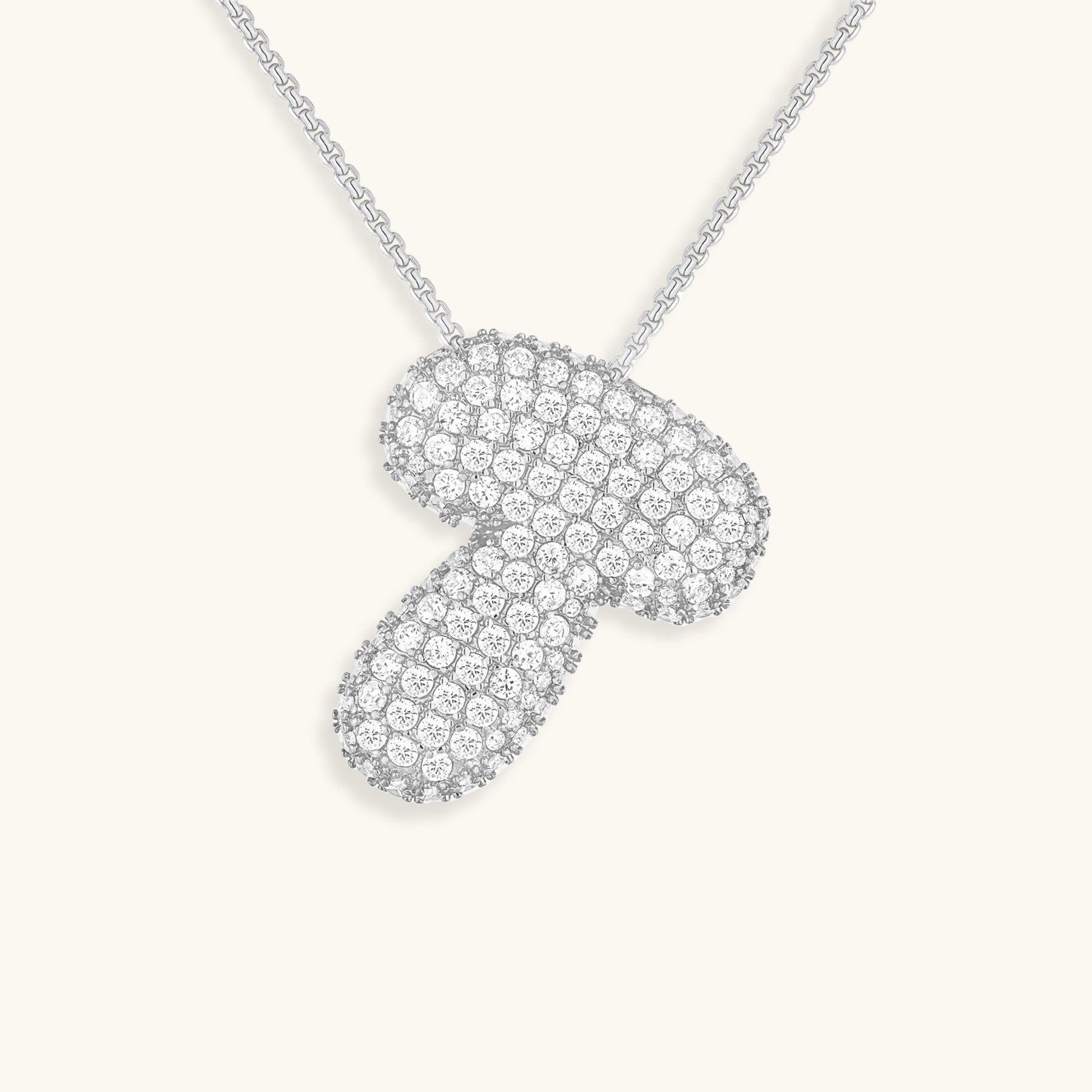 Gold & Silver Plated Initial Necklace A–Z with Crystals
