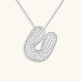 Gold & Silver Plated Initial Necklace A–Z with Crystals