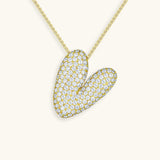 Gold & Silver Plated Initial Necklace A–Z with Crystals