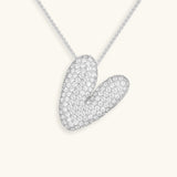 Gold & Silver Plated Initial Necklace A–Z with Crystals