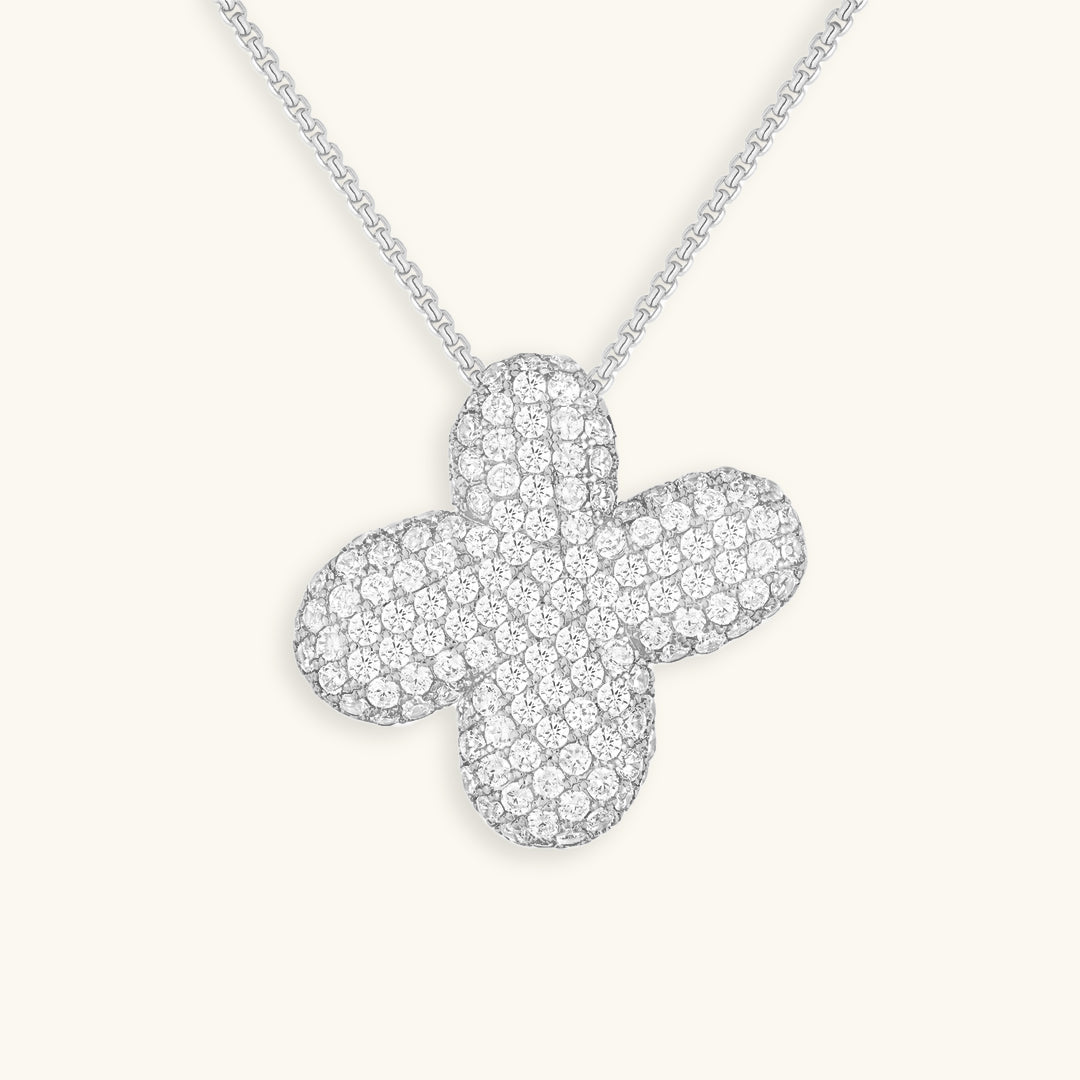 Gold & Silver Plated Initial Necklace A–Z with Crystals