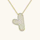 Gold & Silver Plated Initial Necklace A–Z with Crystals