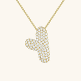 Gold & Silver Plated Initial Necklace A–Z with Crystals