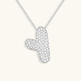 Gold & Silver Plated Initial Necklace A–Z with Crystals