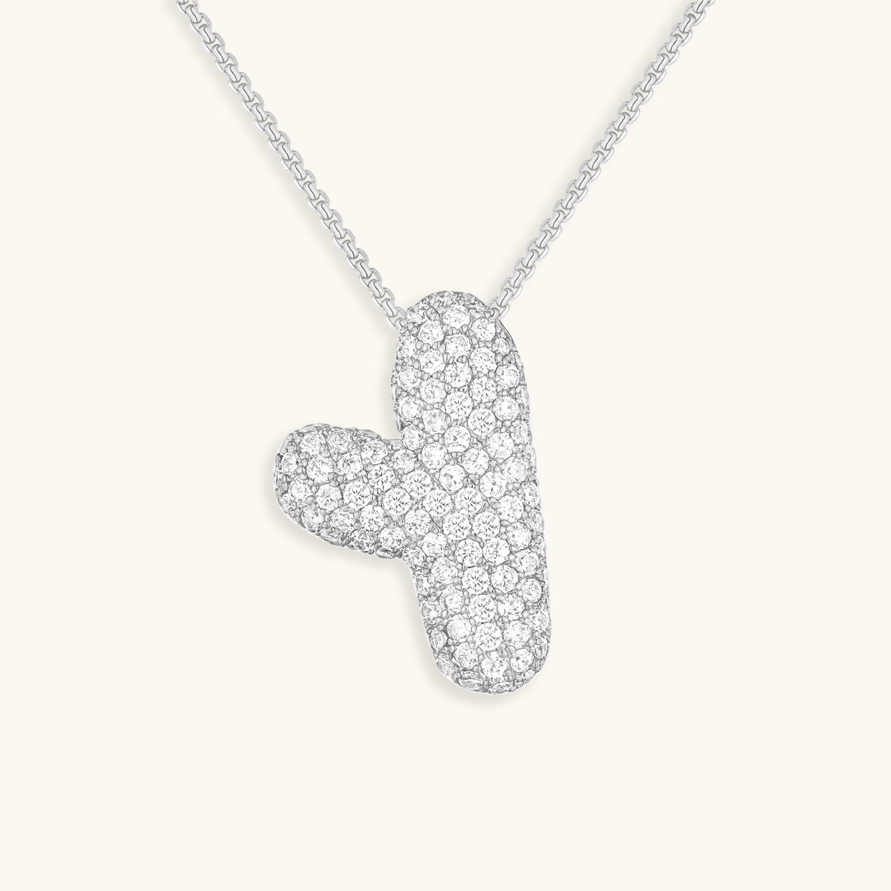 Gold & Silver Plated Initial Necklace A–Z with Crystals