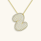 Gold & Silver Plated Initial Necklace A–Z with Crystals
