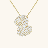 Gold & Silver Plated Initial Necklace A–Z with Crystals