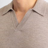 Lucas Men’s Sweater – Long Sleeve Polo Collar Pullover