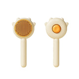 Pet Grooming Comb with Self-Cleaning Button – Knot and Tangle Remover