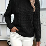 Bella Women’s Sweater – Classic Cable Knit Pullover