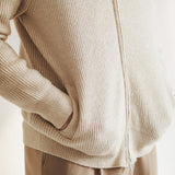 Casper Men’s Ribbed Cardigan – Full-Zip Knitted Sweater