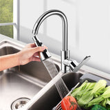 360° Swivel Kitchen Tap Extender with Aerated Nozzle – Anti-Splash Faucet Head
