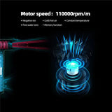 Professional Ionic Hair Dryer with Diffuser & Nozzle Attachments – Lightweight Design