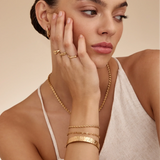 Gold Plated Rope Chain Bracelet with Adjustable Clasp