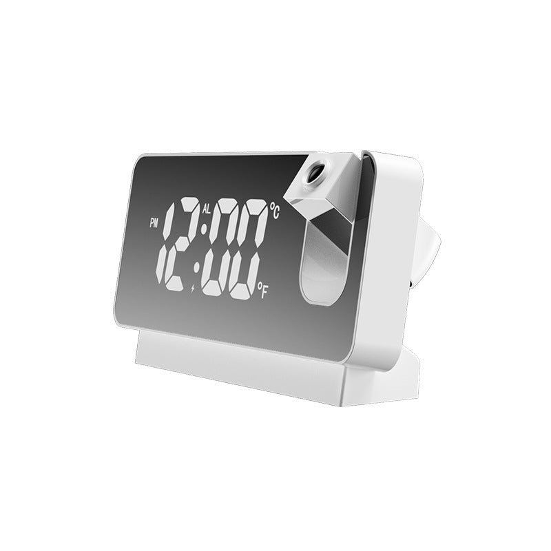 Digital Projection Alarm Clock with LED Display and Dual Alarms