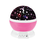 LED Starry Sky Night Light Projector – Rotating Galaxy Lamp