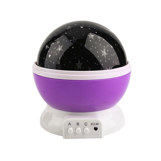 LED Starry Sky Night Light Projector – Rotating Galaxy Lamp
