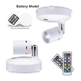 Wireless LED Spotlight with Remote Control – Dimmable Wall Light