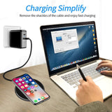 30W Fast Wireless Charging Pad with USB-C Cable – Qi Compatible